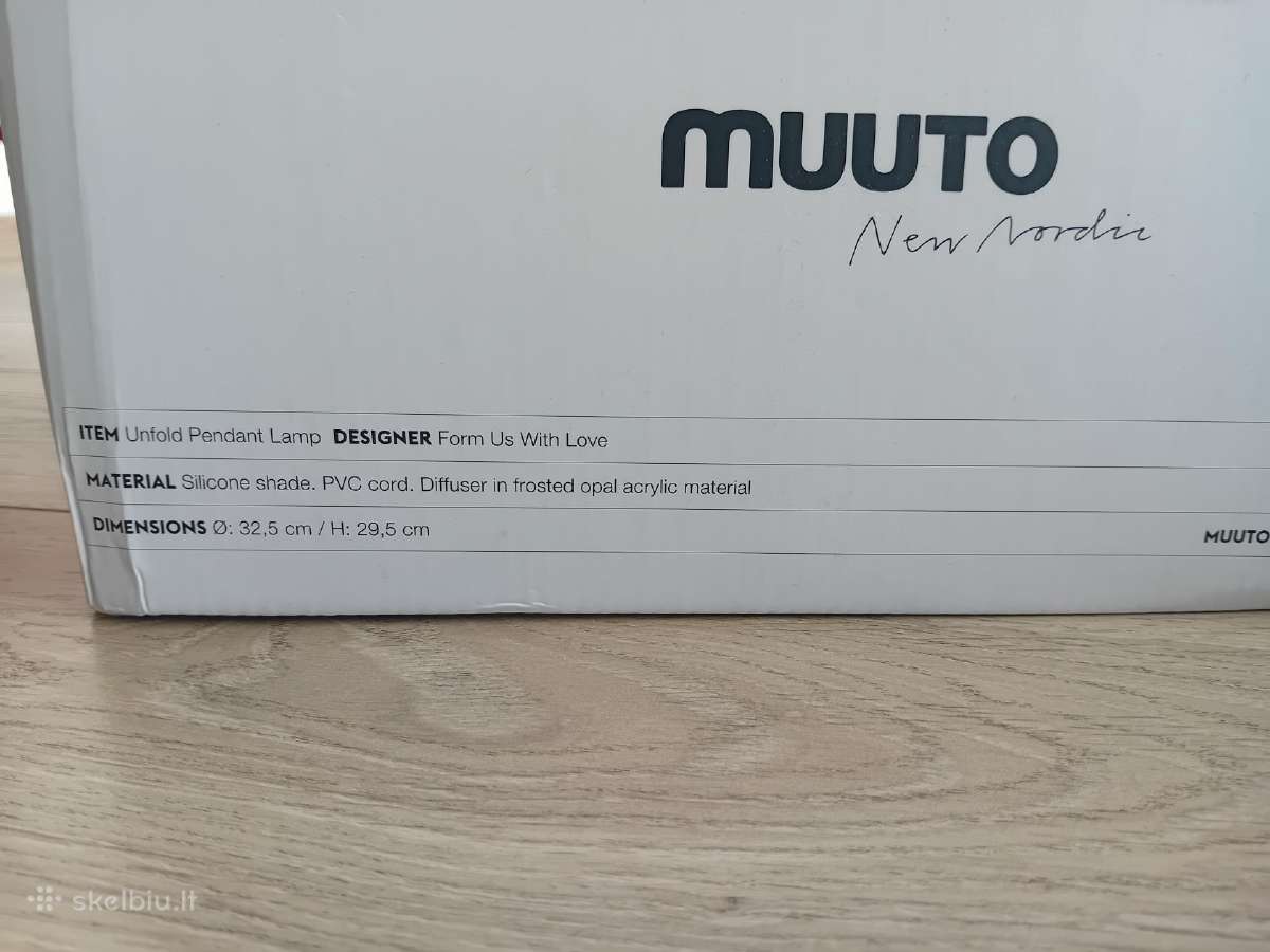 Lubinis silikoninis šviestuvas Muuto Unfold. 80€ - nuotraukos Nr. 3