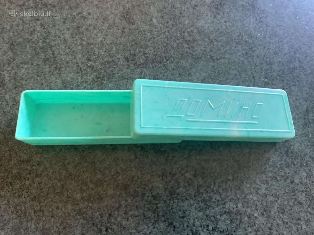 Vintažinė Domino kaladėlių dėžutė - nuotraukos Nr. 2