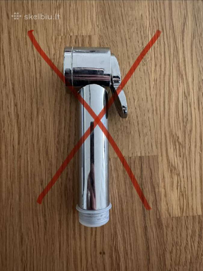 WC/bidė higieninis dušelis Cristina WC Jet chromas - nuotraukos Nr. 6