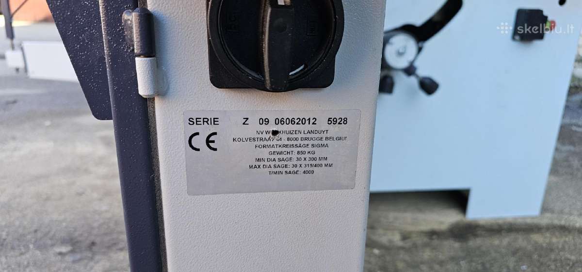 Naudotos formatinio pjovimo staklės Robland Z320 - nuotraukos Nr. 4
