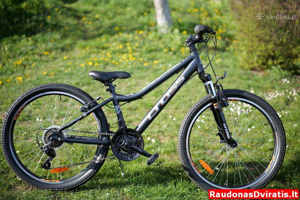 Naujas 24" Cross Speedster girl juodas