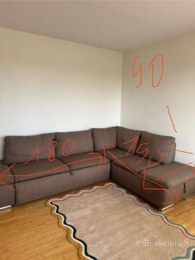 Sofa su gulima dalimi ir patalynės dėže - nuotraukos Nr. 3