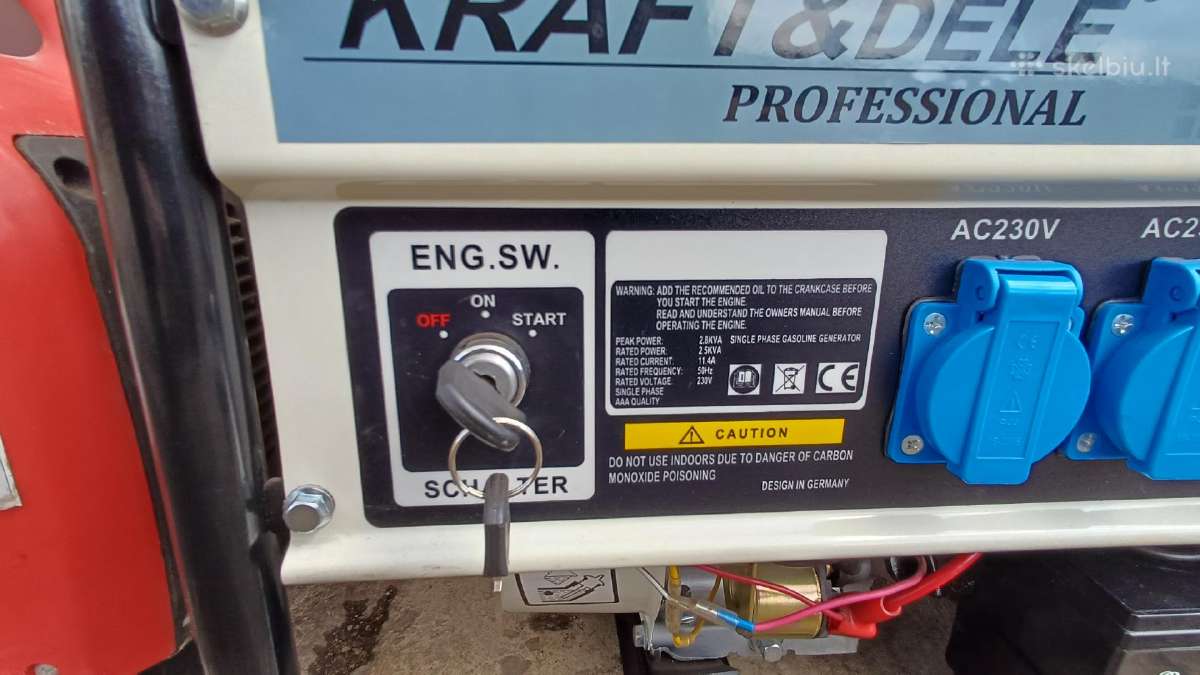Elektros generatoriai 2,5 kw , inverterinis 850 w