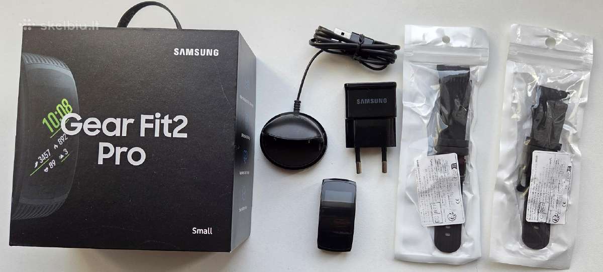 Samsung Gear Fit2 Pro S ir L su priedais