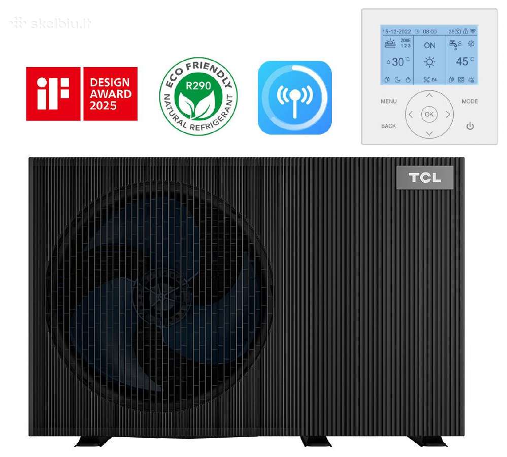 Tcl Šilumos siurblys Oras vanduo,8kw