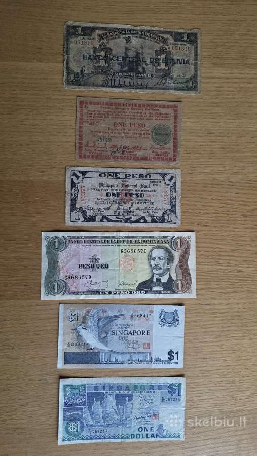 Vienetukai->pasaulio banknotai - World banknotes<-