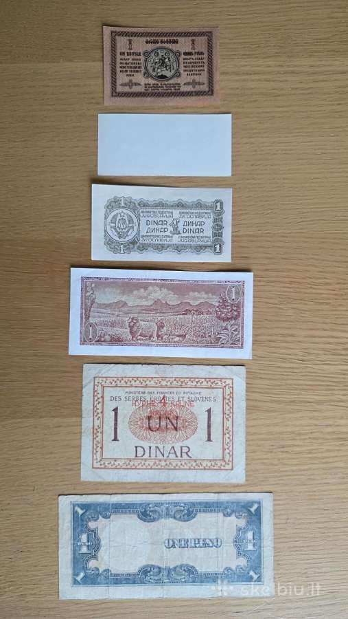 Vienetukai->pasaulio banknotai - World banknotes<- - nuotraukos Nr. 6