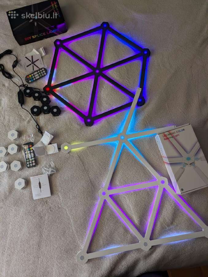 12vnt Rgb LED panelių žaidimų kambario apšvietimui - nuotraukos Nr. 11