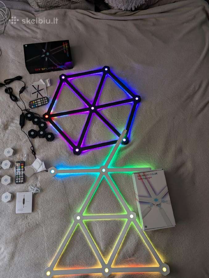 12vnt Rgb LED panelių žaidimų kambario apšvietimui - nuotraukos Nr. 2