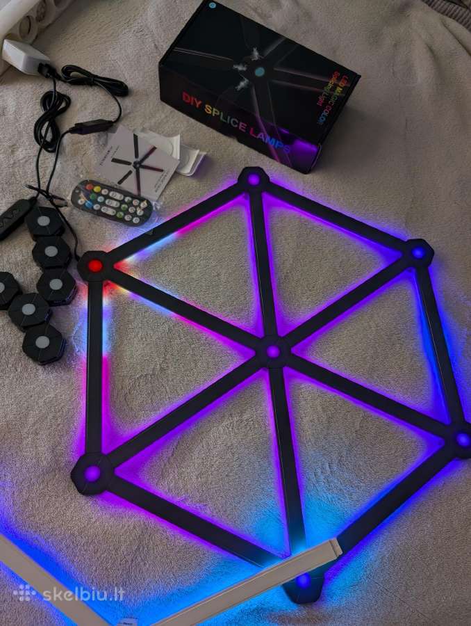 12vnt Rgb LED panelių žaidimų kambario apšvietimui - nuotraukos Nr. 13