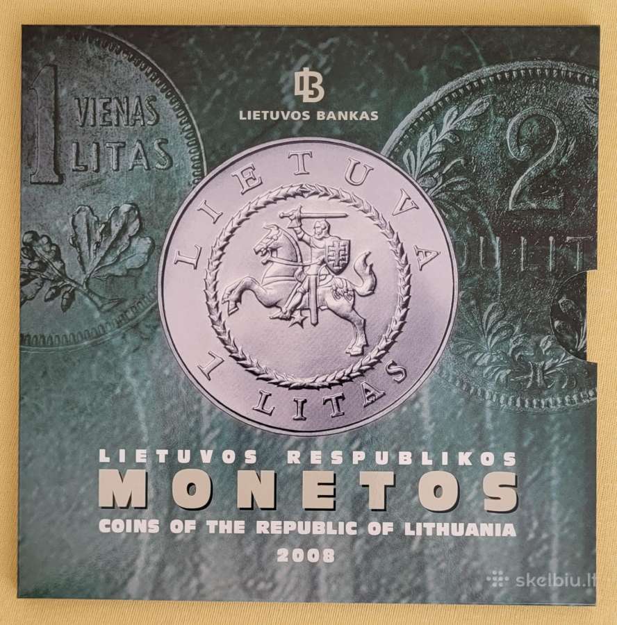 Lietuvos apyvartinės monetos Proof-like 2008 2009