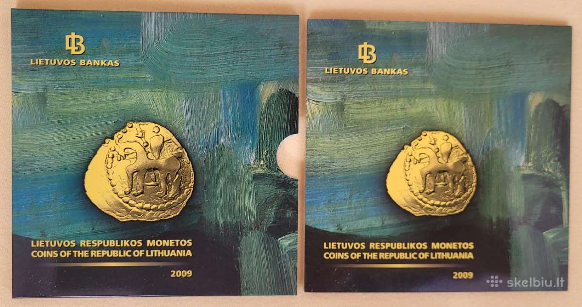 Lietuvos apyvartinės monetos Proof-like 2008 2009 - nuotraukos Nr. 13