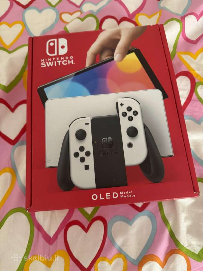 Nintendo Switch Oled pilnas komplektas