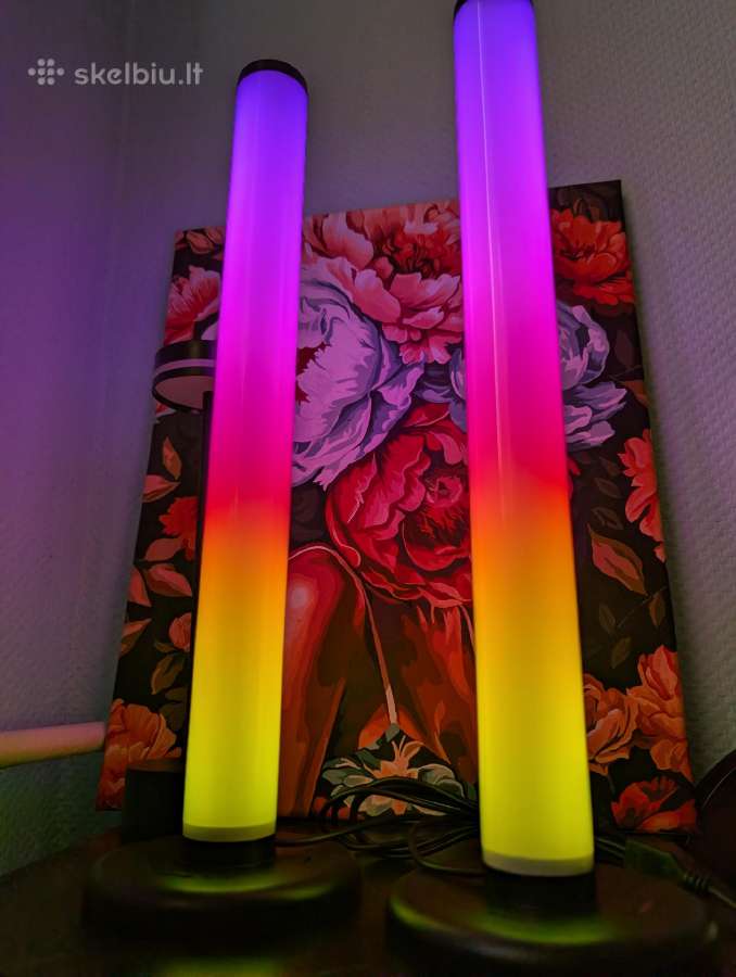 2vnt LED Rgb Pastatomas šviestuvas toršerai - nuotraukos Nr. 7