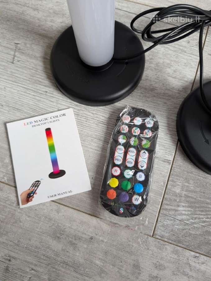 2vnt LED Rgb Pastatomas šviestuvas toršerai - nuotraukos Nr. 9