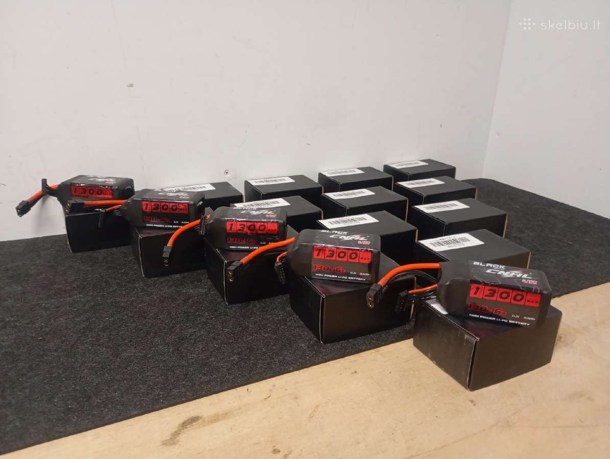 Naujos Cnhl Black Series V2 6s 1300mah 130c lipo