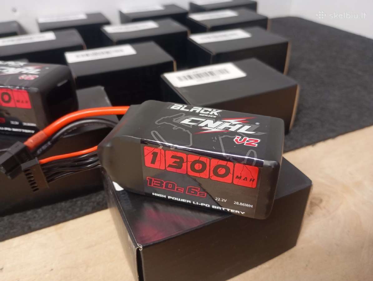 Naujos Cnhl Black Series V2 6s 1300mah 130c lipo - nuotraukos Nr. 2
