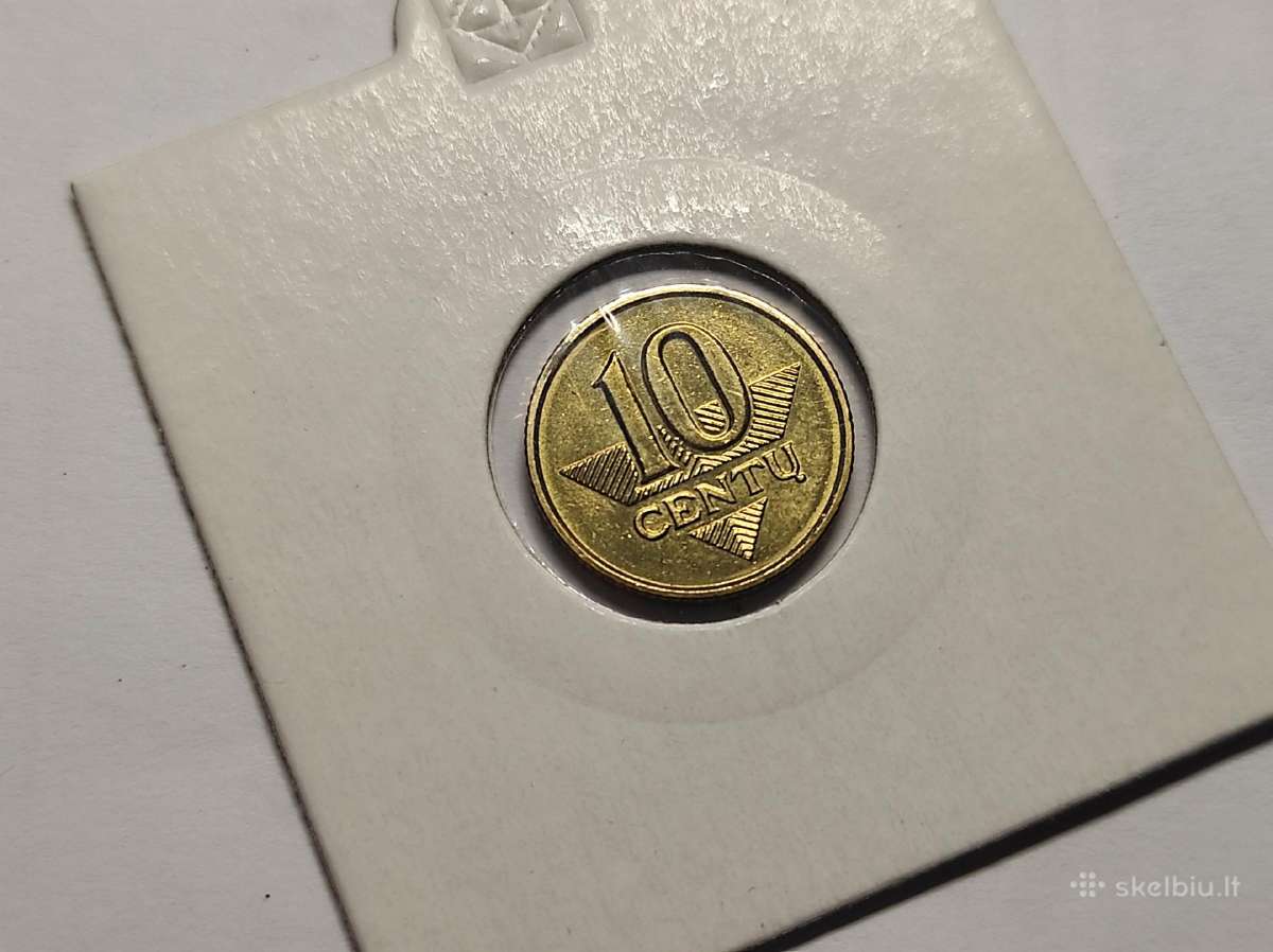 10 centų ir 5 litų monetos 1991-2013 - nuotraukos Nr. 11
