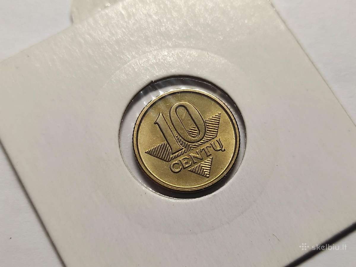 10 centų ir 5 litų monetos 1991-2013 - nuotraukos Nr. 17