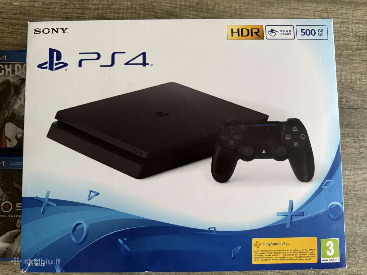 Ps4 konsole + 2 pulteliai