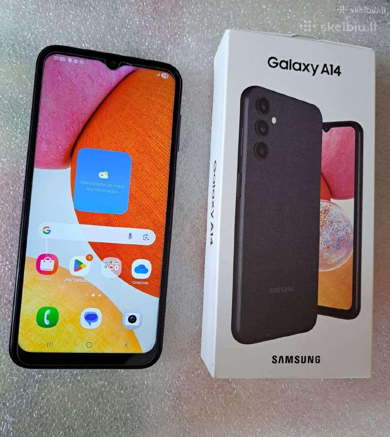 Apynaujis Galaxy A14 5G. Pilnas Komplektas. 70eu.