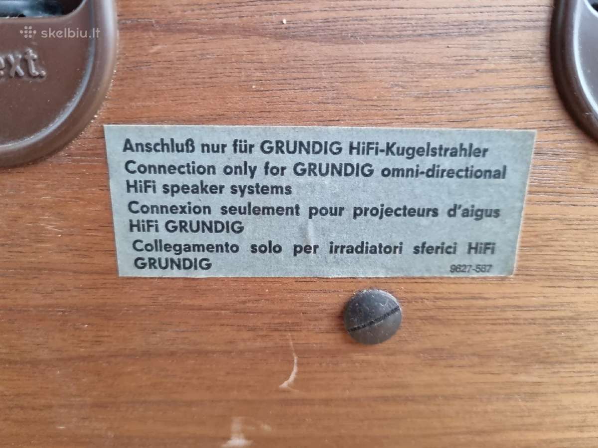 Sūbas vintažinis Grundig - nuotraukos Nr. 8