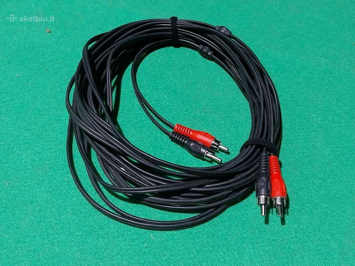 Audio laidas Rca tulpės 10 metrų