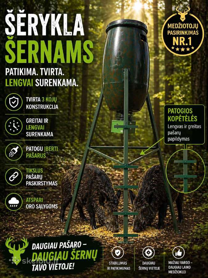 Automatine šerykla žverims