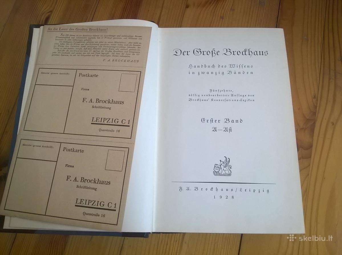 Enciklopedija Der groe Brockhaus 1928 - nuotraukos Nr. 6