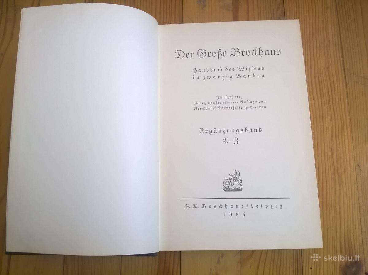 Enciklopedija Der groe Brockhaus 1928 - nuotraukos Nr. 8