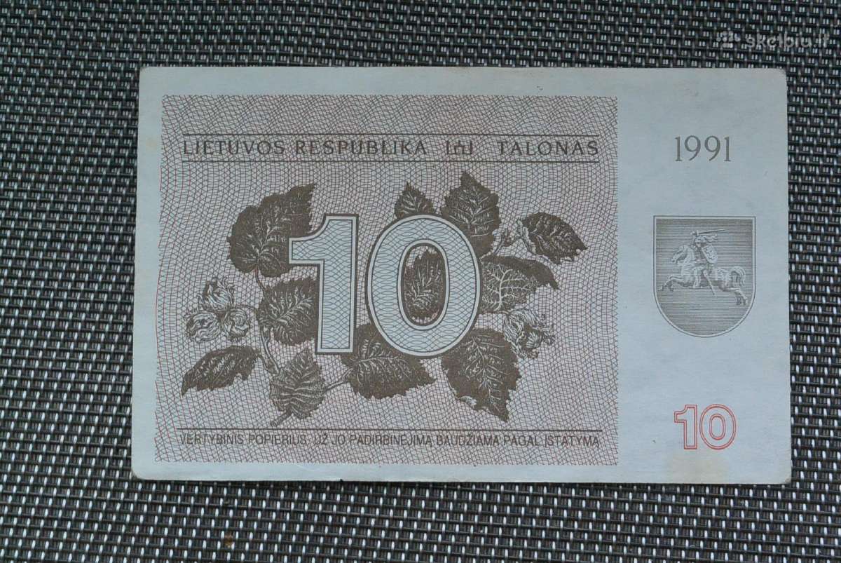 Talonai 10 vertės