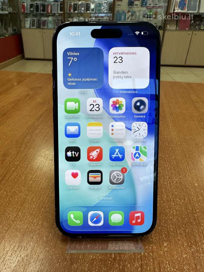 Apple iPhone 15 128 GB (Naudotas)