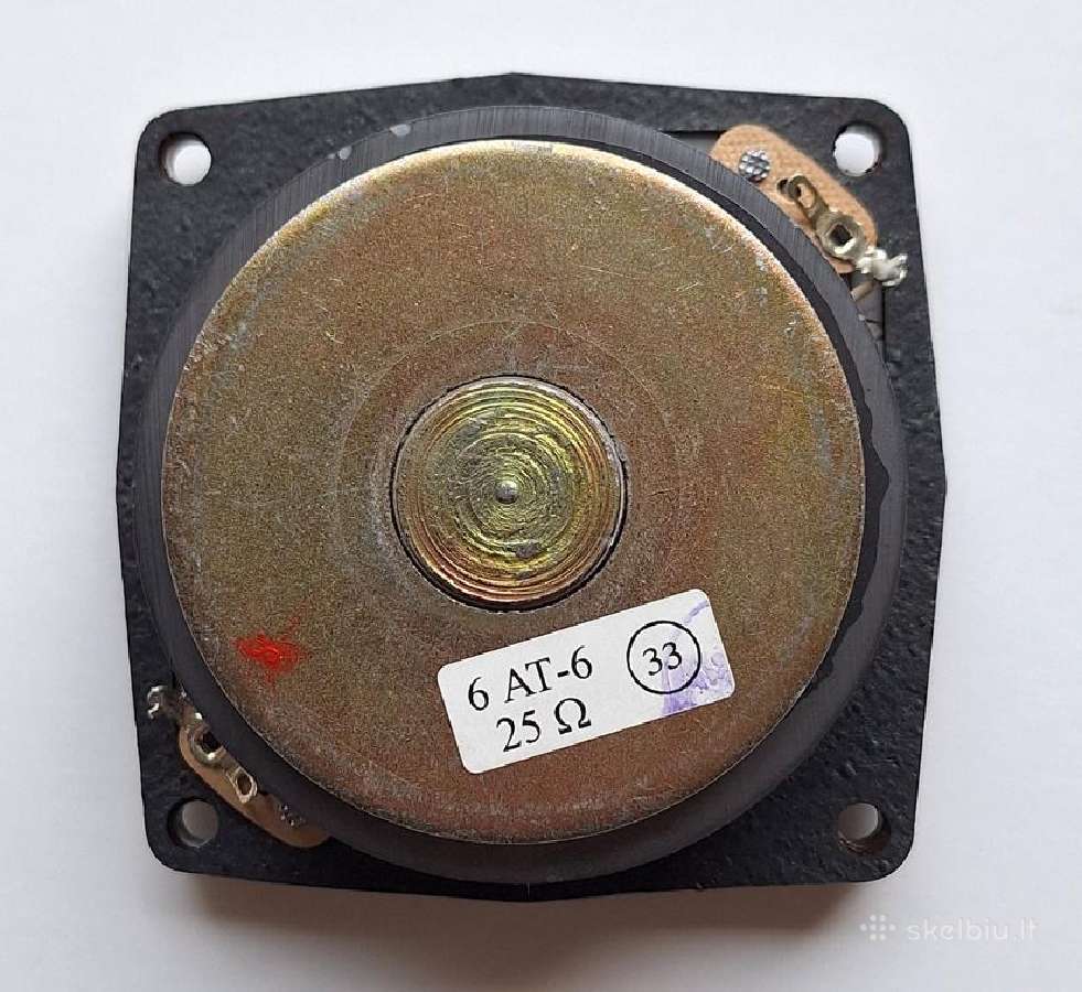 Naujas aukštų dažnių garsiakalbis 6at-6-25 (25 Om) - nuotraukos Nr. 2