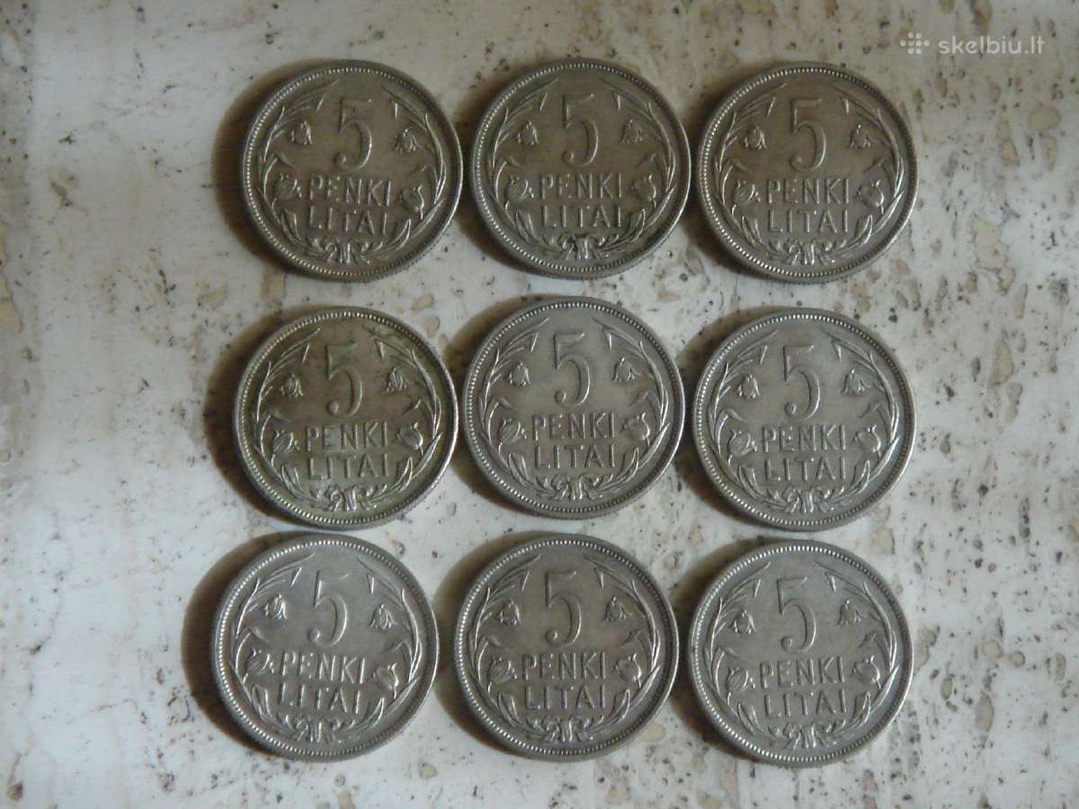 5 litai 1925m.1936m. - nuotraukos Nr. 11