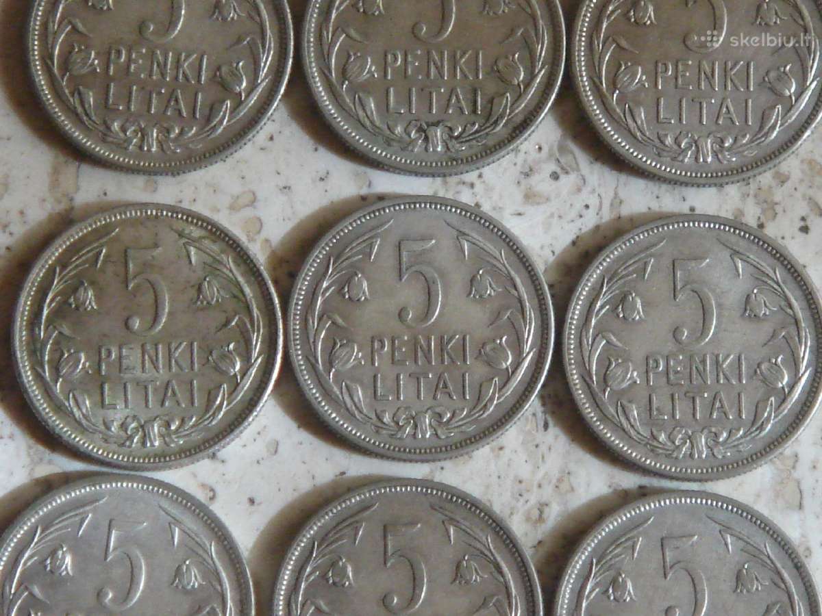 5 litai 1925m.1936m. - nuotraukos Nr. 13