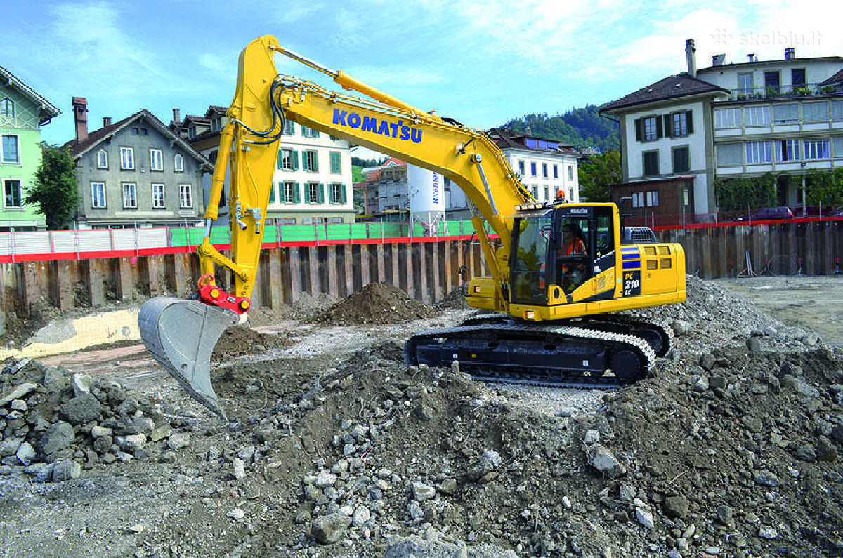 Vikšrinio ekskavatoriaus Komatsu Pc210lc 23 t - nuotraukos Nr. 4
