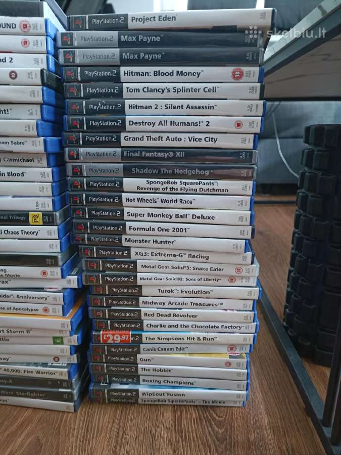 Playstation 2 žaidimai, beveik visi su manualais