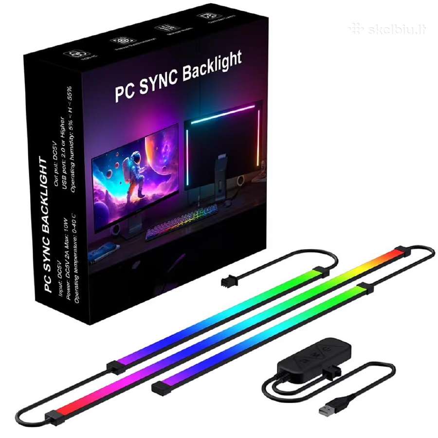 Rgbic LED juosta monitoriui