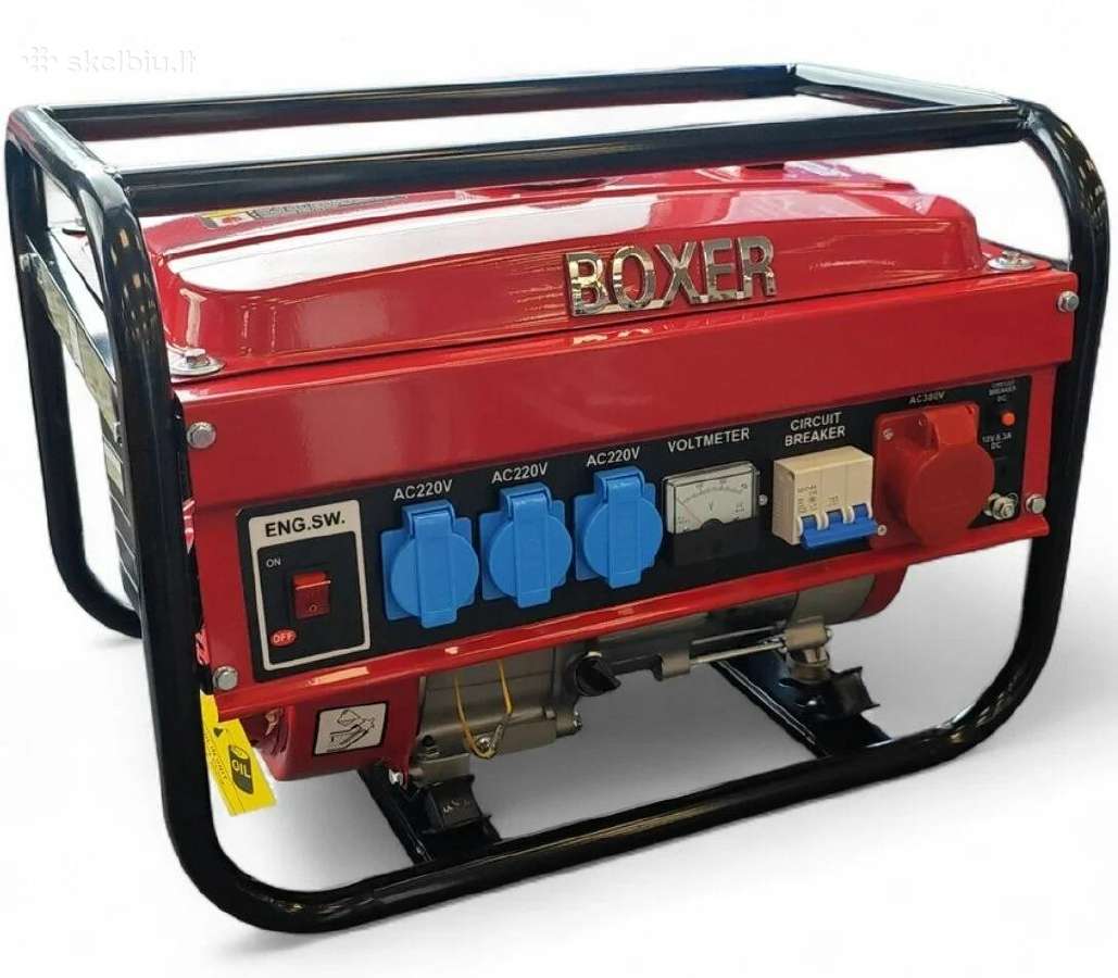 Benzininis elektros generatorius 3.5 Kw, 230v - nuotraukos Nr. 2