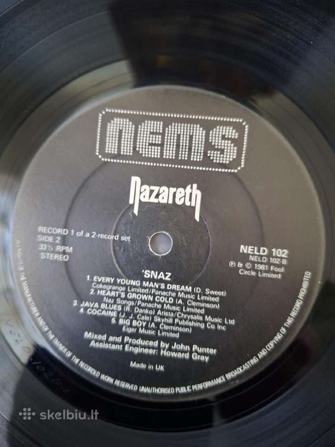 Nazareth 1981 “'snaz 2lp - nuotraukos Nr. 7