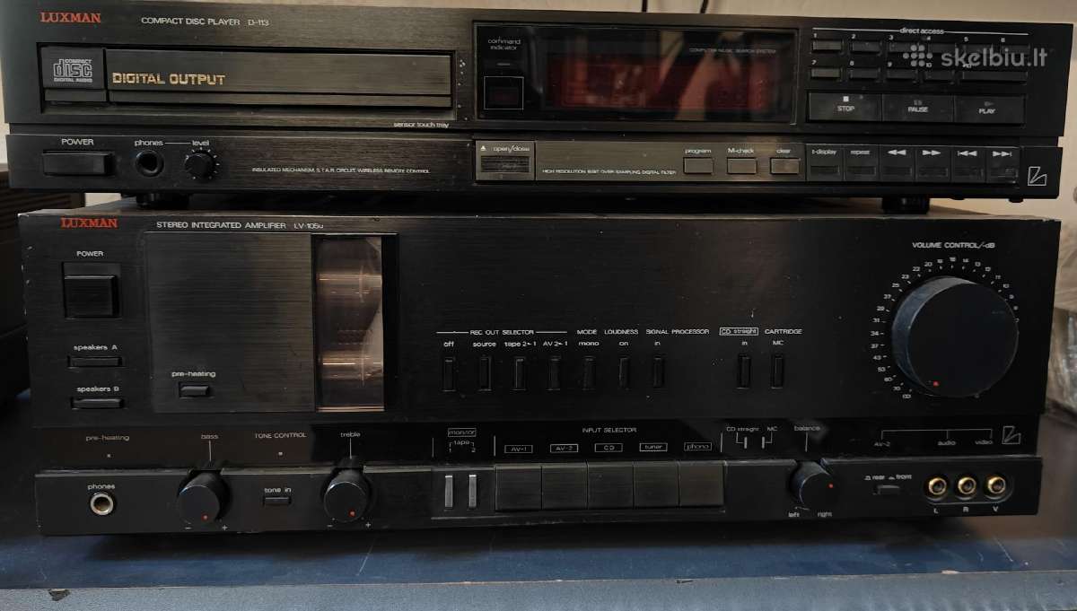 Stiprintuvas ir CD grotuvas Luxman Lv-105u