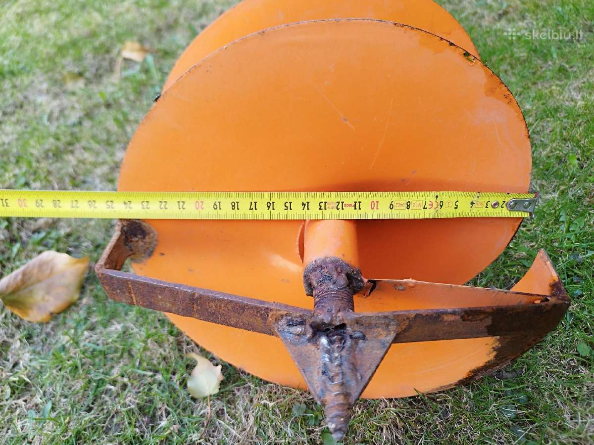 Metalinis 25 cm grąžtas skirtas žemei gręžti - nuotraukos Nr. 3