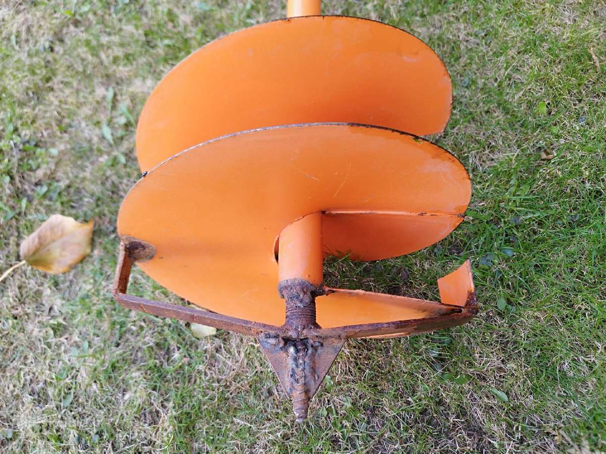 Metalinis 25 cm grąžtas skirtas žemei gręžti - nuotraukos Nr. 4