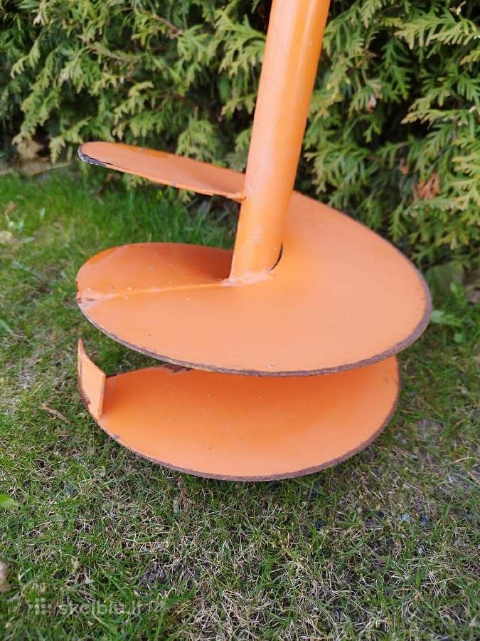 Metalinis 25 cm grąžtas skirtas žemei gręžti - nuotraukos Nr. 2