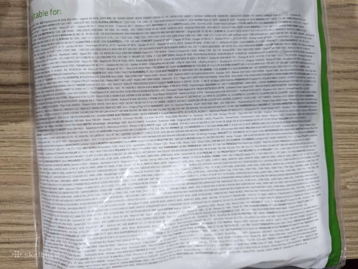 Dulkių siurblio maišeliai Nedis Dubg120une10 - nuotraukos Nr. 4