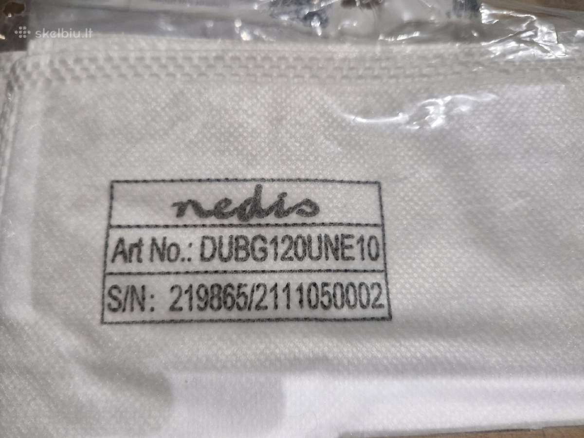 Dulkių siurblio maišeliai Nedis Dubg120une10 - nuotraukos Nr. 5
