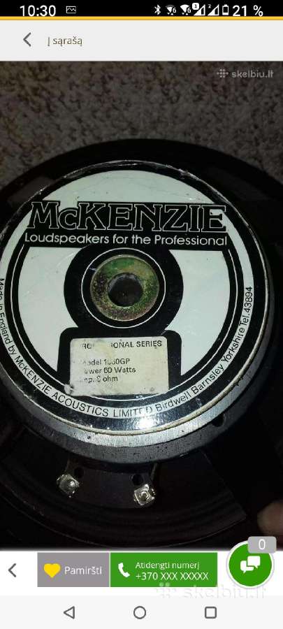 Mckenziestudio 7 Series C12-300 Gp 12colių stovas - nuotraukos Nr. 8