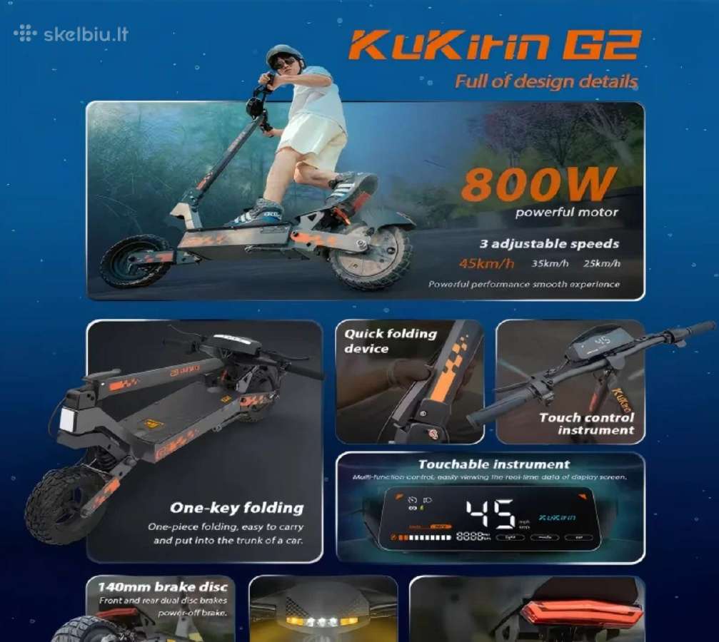 Nauji Kukirin G2 (800w) Galingi-stilingi - nuotraukos Nr. 4