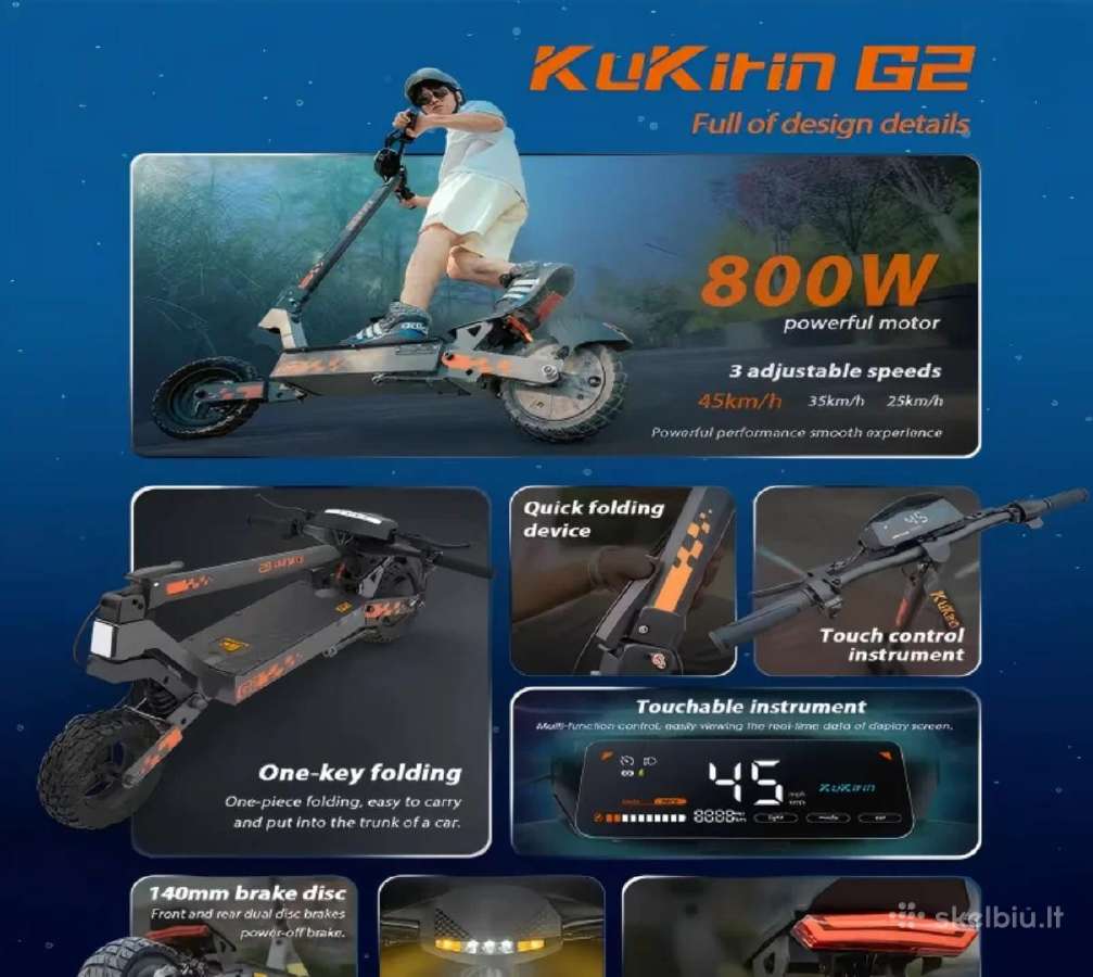 Nauji Kukirin G2 (800w) Galingi-stilingi - nuotraukos Nr. 4