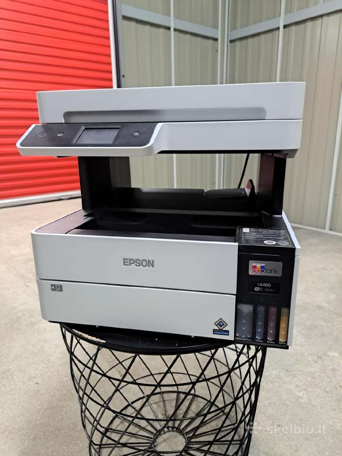 Monitoriai ir printers, biuro kėdės
